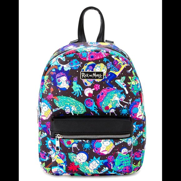 Bioworld Handbags - Bioworld Rick and Morty Portal Mini Backpack